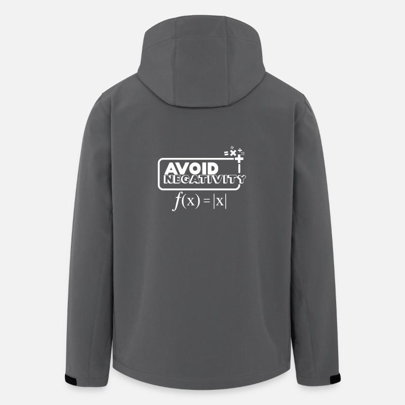 Avoid Negativity - white - Men’s Recycled Softshell Jacket by Stanley/Stella - anthracite