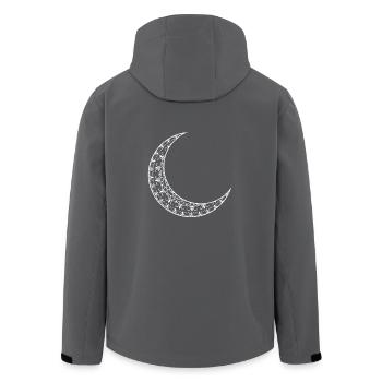Halbmond Mond Geschenk Mandala Sternenhimmel - Recycelte Männer Softshell-Jacke von Stanley/Stella - Anthrazit - Hinten - AI Model Male 185 light (185cm)