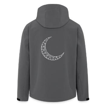 Halbmond Mond Mandala Geschenk Vollmond Sichel - Recycelte Männer Softshell-Jacke von Stanley/Stella - Anthrazit - Hinten - AI Model Male 185 light (185cm)