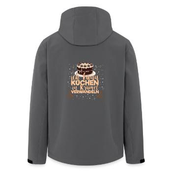 Kuchen Shirt Geschenk für Liebhaber - Süßigkeiten - Recycelte Männer Softshell-Jacke von Stanley/Stella - Anthrazit - Hinten - AI Model Male 185 light (185cm)