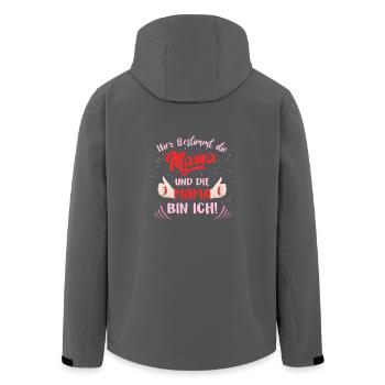 Mama Shirt - Geschenk für Mütter die Bestimmen - Recycelte Männer Softshell-Jacke von Stanley/Stella - Anthrazit - Hinten - AI Model Male 185 light (185cm)