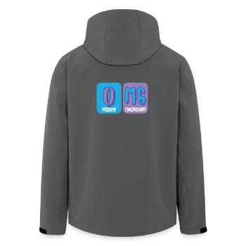 Funny - OMG - Element - Lustig - Cool - Geschenk - Recycelte Männer Softshell-Jacke von Stanley/Stella - Anthrazit - Hinten - AI Model Male 185 light (185cm)