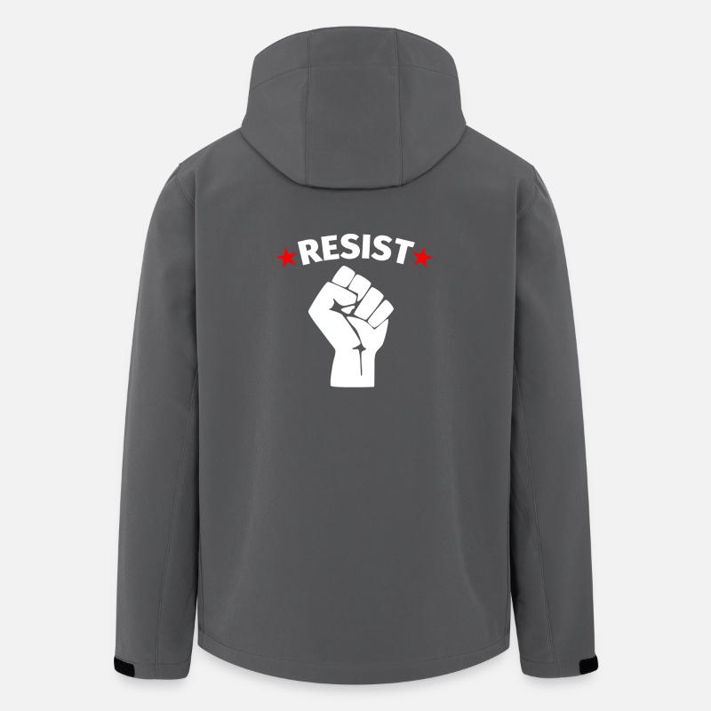 Resistance Protest Resist - Men’s Recycled Softshell Jacket by Stanley/Stella - anthracite
