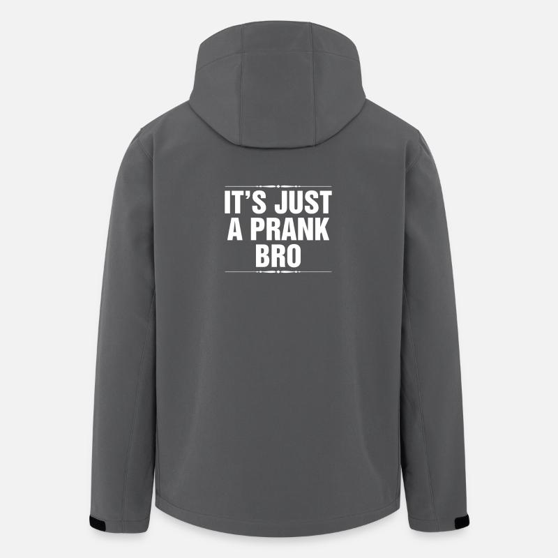 It's Just A Prank Bro - Men’s Recycled Softshell Jacket by Stanley/Stella - anthracite