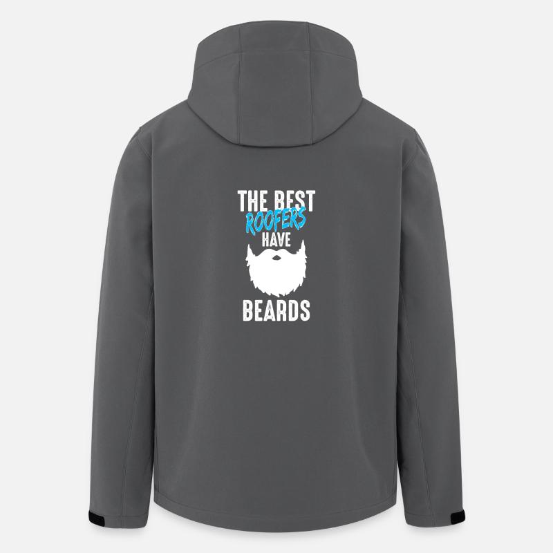 Master roofer roofer beard gift - Men’s Recycled Softshell Jacket by Stanley/Stella - anthracite