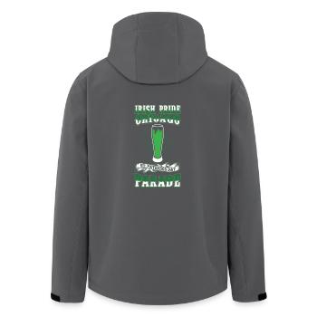 Parade-Bier des irischen Stolz-Chicagos St. Patricks Tages - Recycelte Männer Softshell-Jacke von Stanley/Stella - Anthrazit - Hinten - AI Model Male 185 light (185cm)