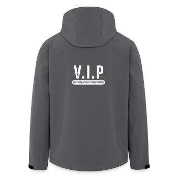 VIP Programmierer Geschenk Programmiererin - Recycelte Männer Softshell-Jacke von Stanley/Stella - Anthrazit - Hinten - AI Model Male 185 light (185cm)