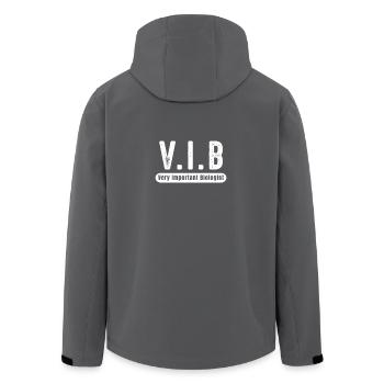 VIP Biologe Geschenk Biologin - Recycelte Männer Softshell-Jacke von Stanley/Stella - Anthrazit - Hinten - AI Model Male 185 light (185cm)