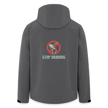 Dab anti dabbing Stop dabben Hater lustig - Recycelte Männer Softshell-Jacke von Stanley/Stella - Anthrazit - Hinten - AI Model Male 185 light (185cm)