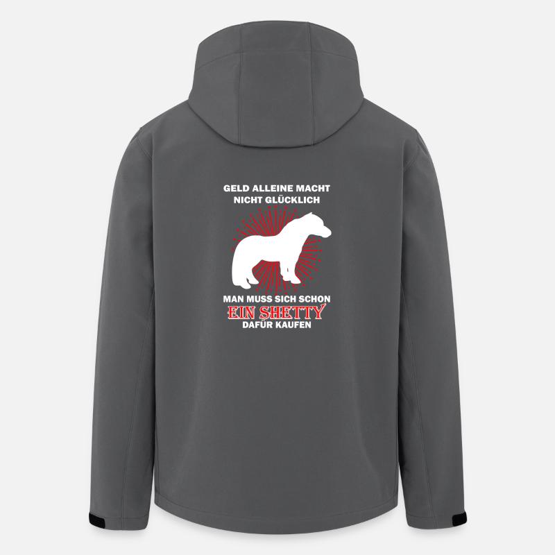 poney Shetland Shetty - Veste softshell homme en polyester recyclé Stanley/Stella - charbon