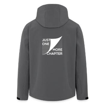 Leseratte - nur noch ein kapitel - Recycelte Männer Softshell-Jacke von Stanley/Stella - Anthrazit - Hinten - AI Model Male 185 light (185cm)