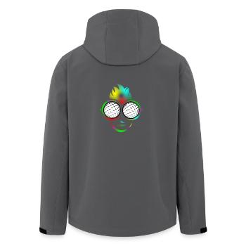 Golfball Sonnenbrille Sommer Geschenk Golf Shirt - Recycelte Männer Softshell-Jacke von Stanley/Stella - Anthrazit - Hinten - AI Model Male 185 light (185cm)
