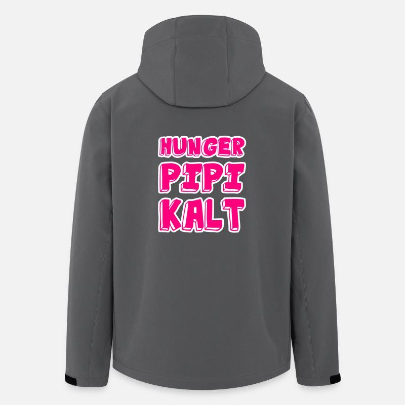 Hunger Pipi Kalt - Recycelte Männer Softshell-Jacke von Stanley/Stella - Anthrazit