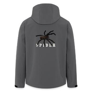 Spinne - Recycelte Männer Softshell-Jacke von Stanley/Stella - Anthrazit - Hinten - AI Model Male 185 light (185cm)