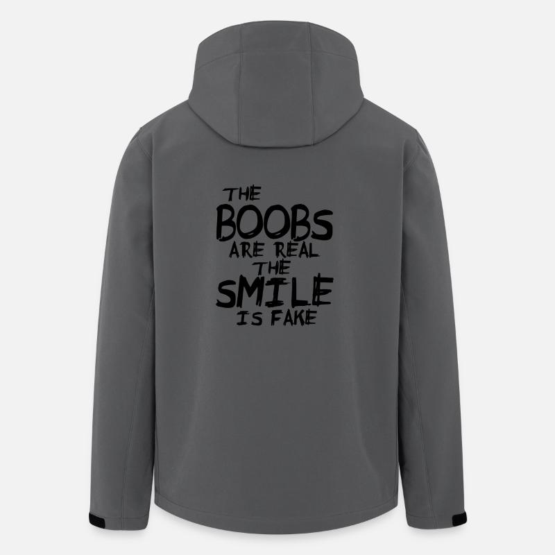 boobs - Recycelte Männer Softshell-Jacke von Stanley/Stella - Anthrazit