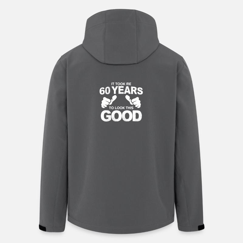 60 ans 60e anniversaire - Veste softshell homme en polyester recyclé Stanley/Stella - charbon