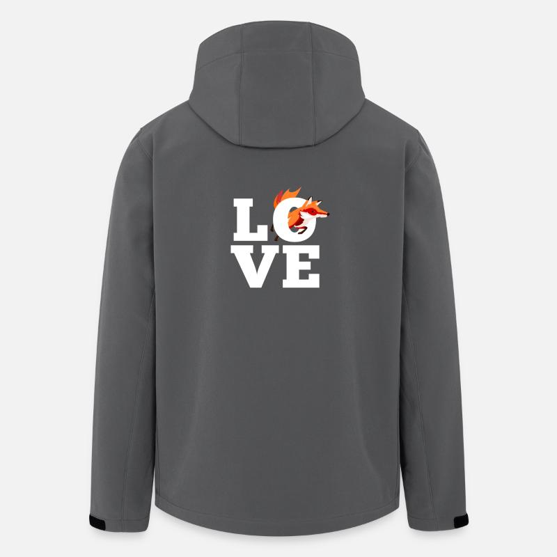 Renard Love Fox - Veste softshell homme en polyester recyclé Stanley/Stella - charbon