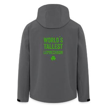 Leprechaun St. Patricks Day T Shirt Kobold - Recycelte Männer Softshell-Jacke von Stanley/Stella - Anthrazit - Hinten - AI Model Male 185 light (185cm)