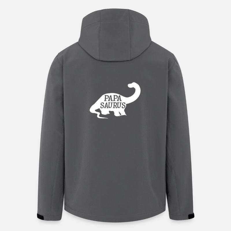 Papasaurus - Men’s Recycled Softshell Jacket by Stanley/Stella - anthracite