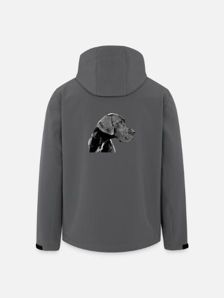 Deutsche Dogge - Recycelte Männer Softshell-Jacke von Stanley/Stella - Anthrazit