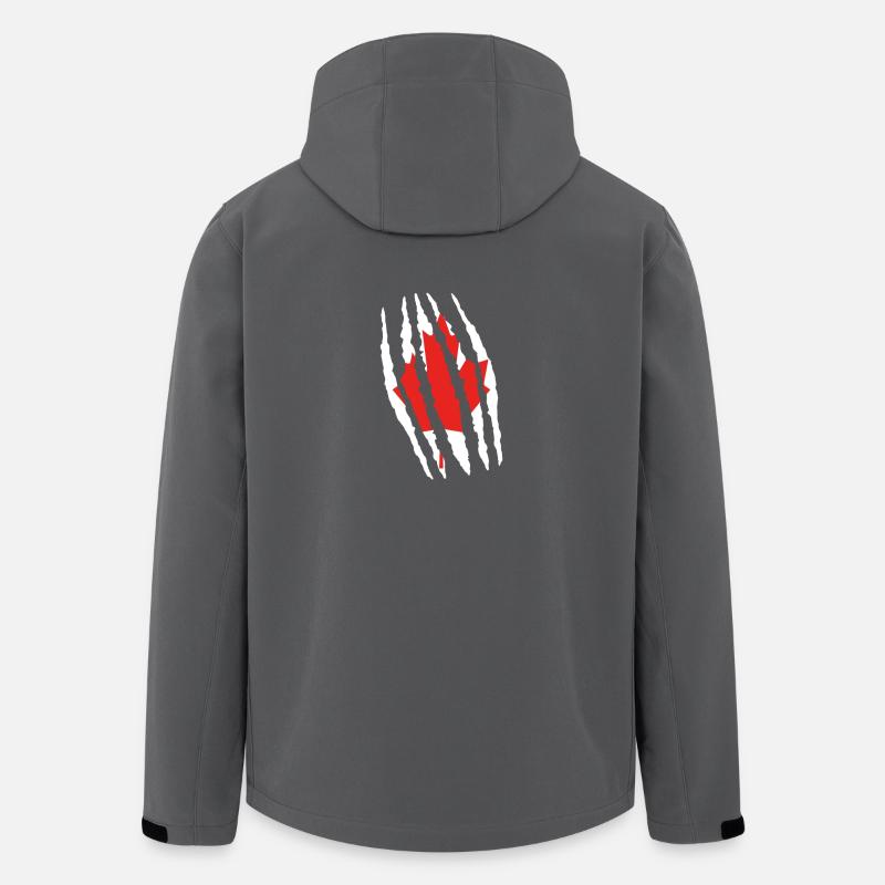 Claw Klaue Risse Herkunft Canada png - Recycelte Männer Softshell-Jacke von Stanley/Stella - Anthrazit
