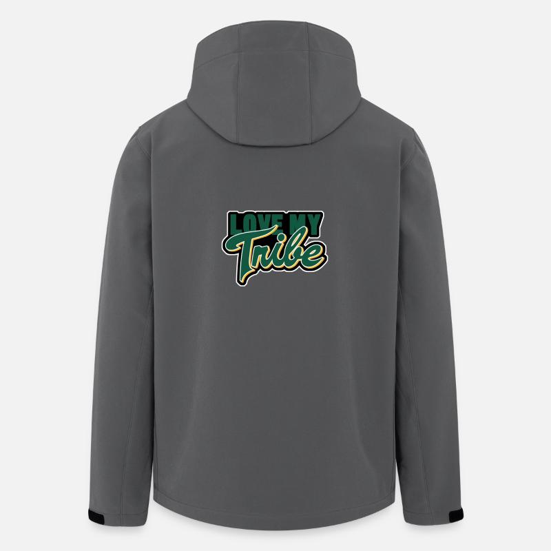 love my tribe - Recycelte Männer Softshell-Jacke von Stanley/Stella - Anthrazit