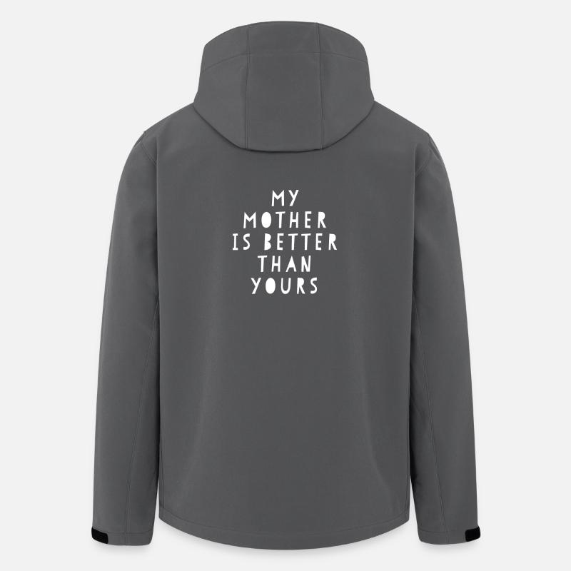 MA MÈRE EST MEILLEURE QUE LA VÔTRE - Veste softshell homme en polyester recyclé Stanley/Stella - charbon