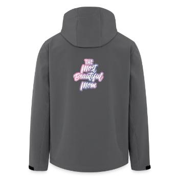 Mutter - Muttertag - Mom - Mami - Mama - Geschenk - Recycelte Männer Softshell-Jacke von Stanley/Stella - Anthrazit - Hinten - AI Model Male 185 light (185cm)