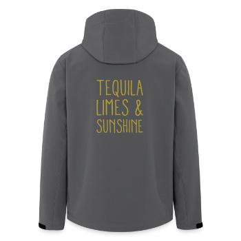 Tequila Limes & Sonnenschein Lustiger Cinco De Mayo - Recycelte Männer Softshell-Jacke von Stanley/Stella - Anthrazit - Hinten - AI Model Male 185 light (185cm)