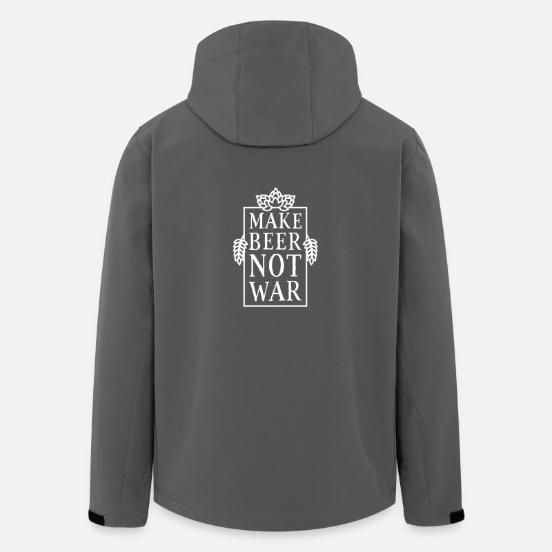 Make Beer, Not War - Men’s Recycled Softshell Jacket by Stanley/Stella - anthracite