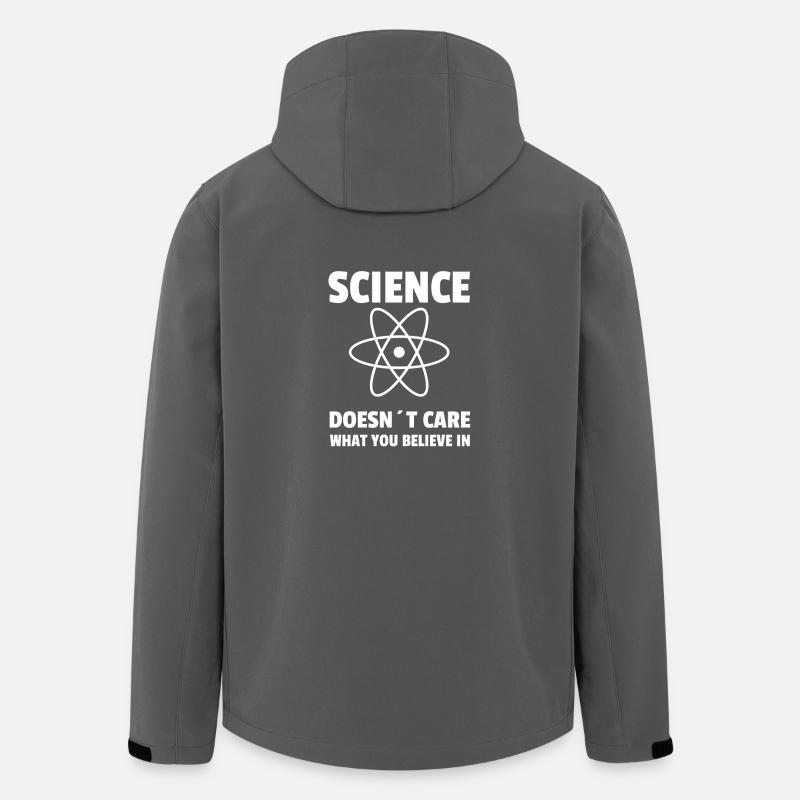 Science doesn´t Care what you believe in - Recycelte Männer Softshell-Jacke von Stanley/Stella - Anthrazit