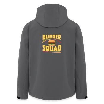 Burger Squad Cheeseburger Feinschmecker - Recycelte Männer Softshell-Jacke von Stanley/Stella - Anthrazit - Hinten - AI Model Male 185 light (185cm)