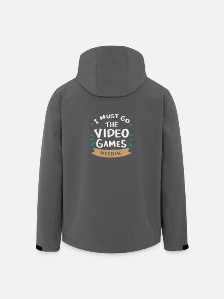 GAMING Ich muss die Videospiele brauchen, brauche mich - Recycelte Männer Softshell-Jacke von Stanley/Stella - Anthrazit