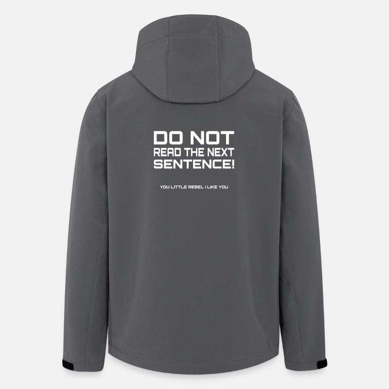Do not read the next sentence - Recycelte Männer Softshell-Jacke von Stanley/Stella - Anthrazit