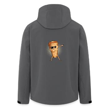 Dabbender Dönerspieß Döner Dab - Recycelte Männer Softshell-Jacke von Stanley/Stella - Anthrazit - Hinten - AI Model Male 185 light (185cm)