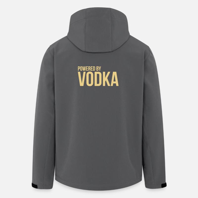 Powered by Vodka - Recycelte Männer Softshell-Jacke von Stanley/Stella - Anthrazit