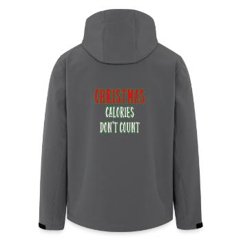 Weihnachtskalorien zählen nicht - lustige Kalorien - Recycelte Männer Softshell-Jacke von Stanley/Stella - Anthrazit - Hinten - AI Model Male 185 light (185cm)