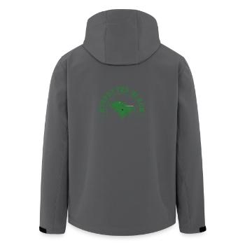 Snooker Respotted Black - Recycelte Männer Softshell-Jacke von Stanley/Stella - Anthrazit - Hinten - AI Model Male 185 light (185cm)