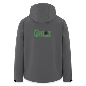 Snooker Shot to nothing - Recycelte Männer Softshell-Jacke von Stanley/Stella - Anthrazit - Hinten - AI Model Male 185 light (185cm)