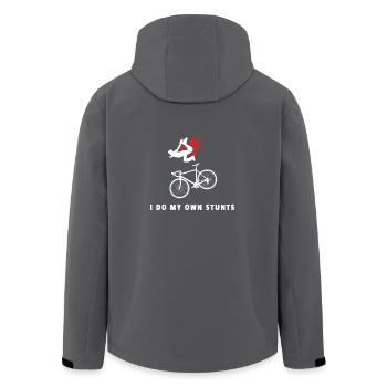 Rennrad Geschenk Rennradfahrer shirt Radrennen - Recycelte Männer Softshell-Jacke von Stanley/Stella - Anthrazit - Hinten - AI Model Male 185 light (185cm)