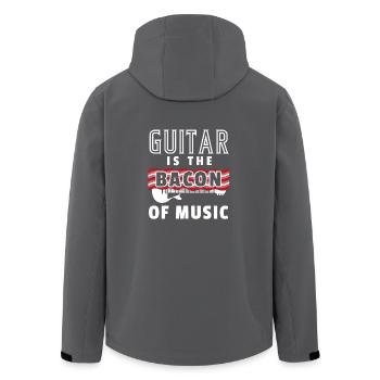 Geschenk Note Gitarrist Gitarre E-Gitarre eGitarre - Recycelte Männer Softshell-Jacke von Stanley/Stella - Anthrazit - Hinten - AI Model Male 185 light (185cm)