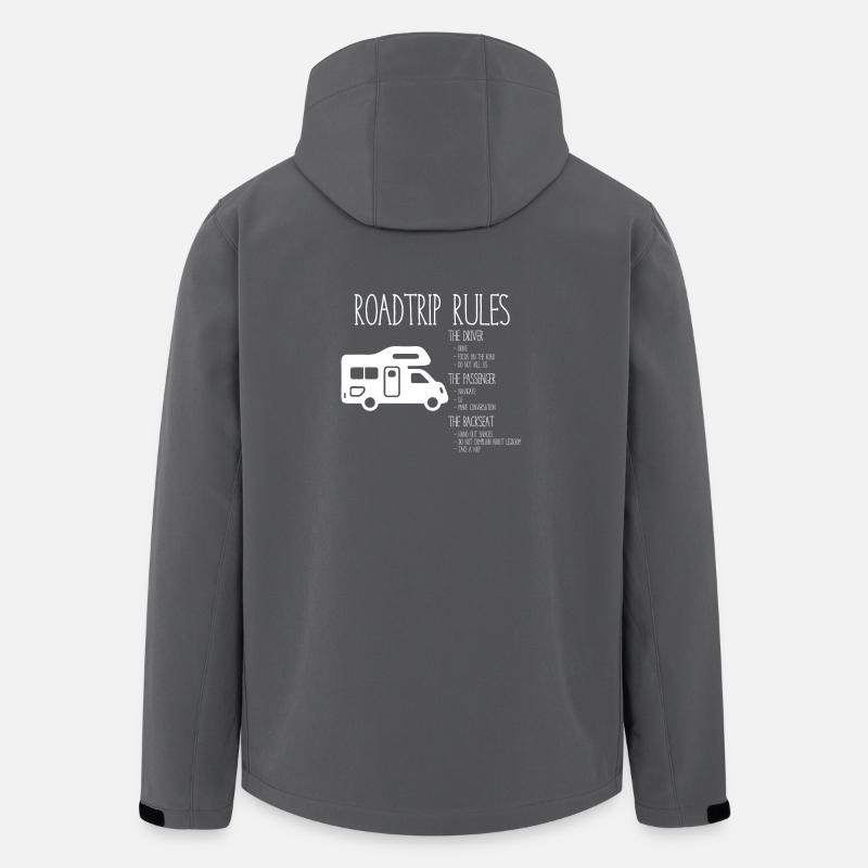 Road Trip Rules - Rules for Vacation - Men’s Recycled Softshell Jacket by Stanley/Stella - anthracite