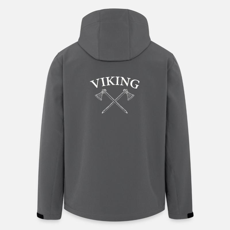 Wikinger Äxte Shirt - Recycelte Männer Softshell-Jacke von Stanley/Stella - Anthrazit