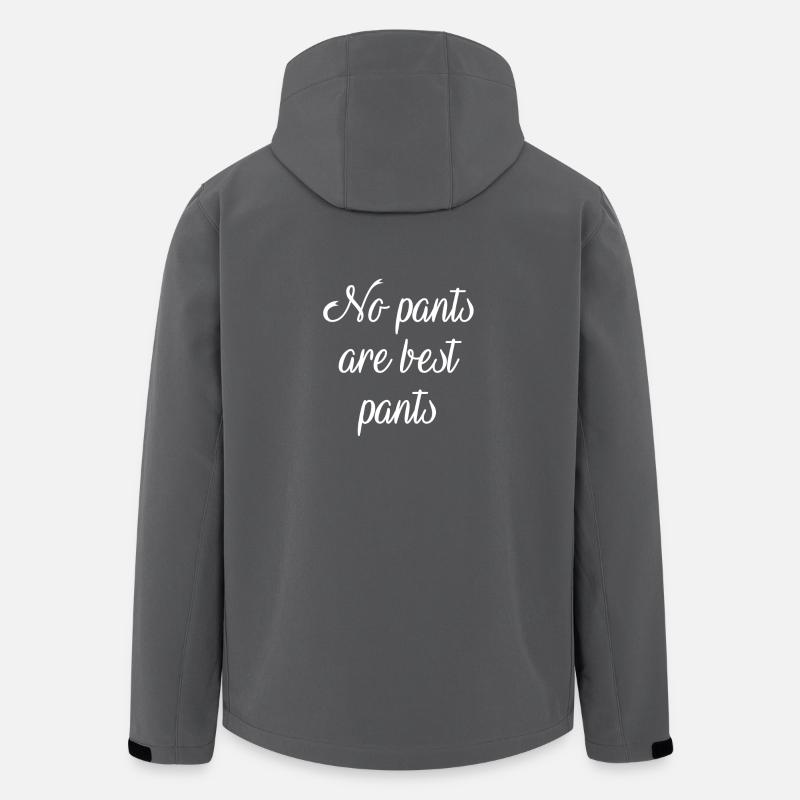 No pants are best pantswhite - Veste softshell homme en polyester recyclé Stanley/Stella - charbon