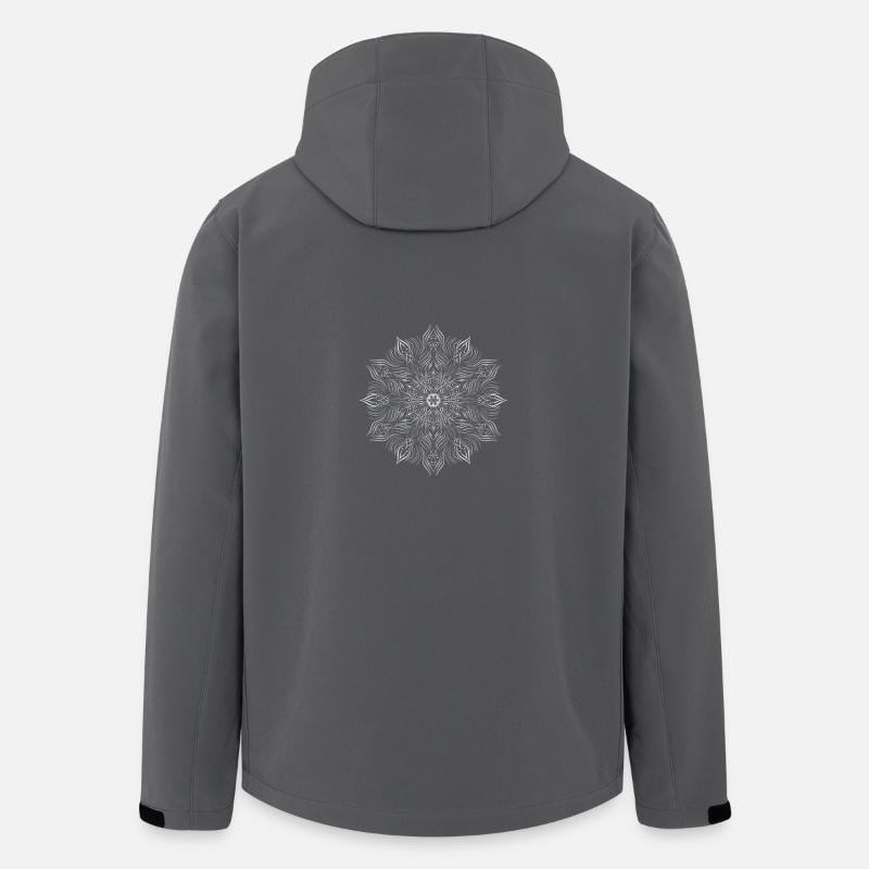 Mandala - Veste softshell homme en polyester recyclé Stanley/Stella - charbon