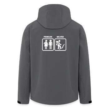 Escalade - Drôle - Alpinisme - Cadeau - Veste softshell homme en polyester recyclé Stanley/Stella - charbon - Dos - AI Model Male 185 light (185cm)