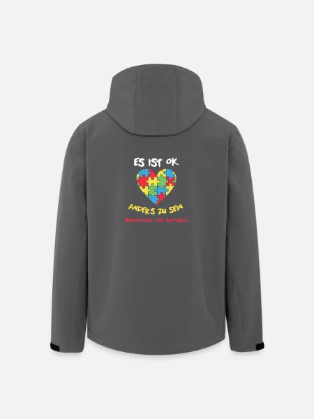 Es ist ok, anders zu sein. Autismus Love - Recycelte Männer Softshell-Jacke von Stanley/Stella - Anthrazit