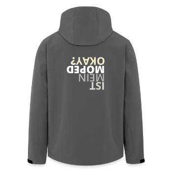Moped Geschenk für Moped Freunde - Recycelte Männer Softshell-Jacke von Stanley/Stella - Anthrazit - Hinten - AI Model Male 185 light (185cm)