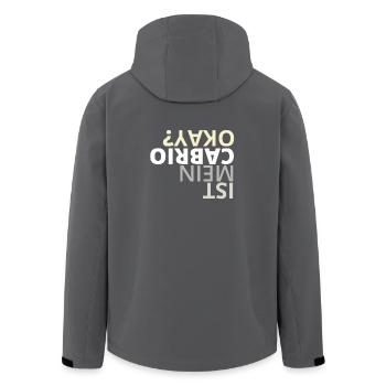 Cabrio Geschenk für Cabriolet Freunde - Recycelte Männer Softshell-Jacke von Stanley/Stella - Anthrazit - Hinten - AI Model Male 185 light (185cm)