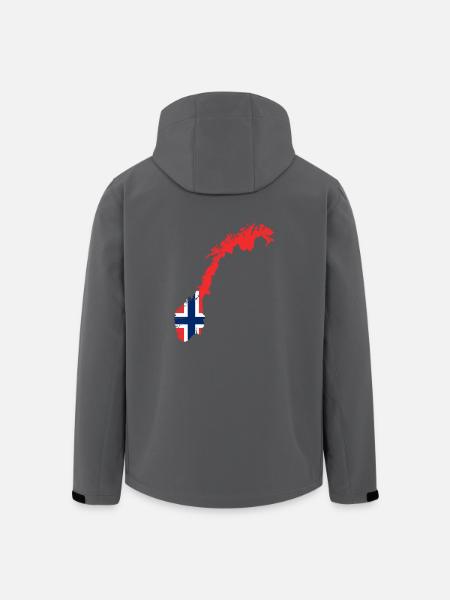 Norwegen Norway - Recycelte Männer Softshell-Jacke von Stanley/Stella - Anthrazit